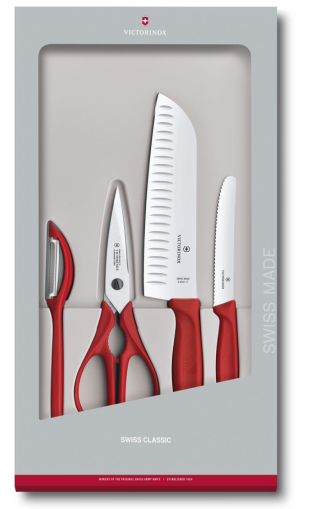 Комплект Victorinox Swiss Classic, 4 части - черен  и червен