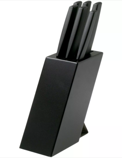 . Комплект ножове Victorinox Swiss Modern от 6 части и дървена стойка