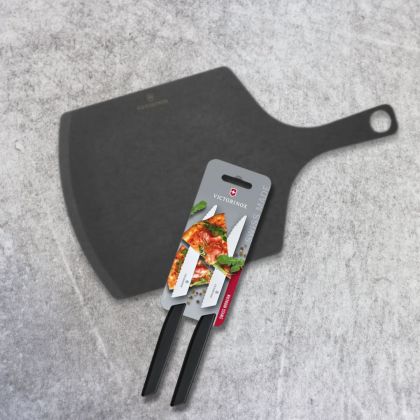 Дъска за пица в комплект 2бр. нож за пица