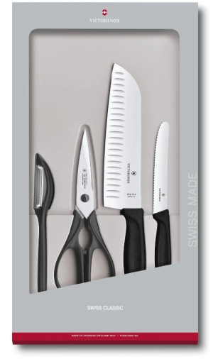 Комплект Victorinox Swiss Classic, 4 части - черен  и червен