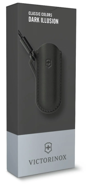 Кожен калъф с текстилна верижка Victorinox Dark Illusion