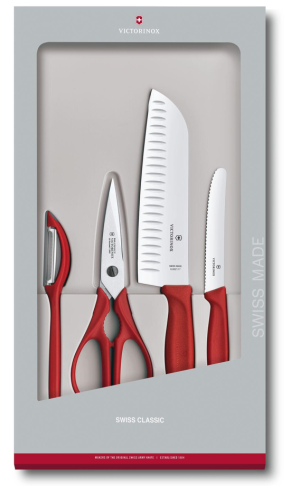 Комплект Victorinox Swiss Classic, 4 части - черен  и червен