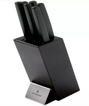 . Комплект ножове Victorinox Swiss Modern от 6 части и дървена стойка
