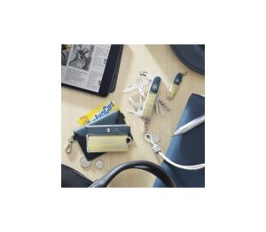 Връзка за врат с метална емблема на Victorinox,бежова