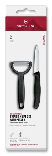 Комплект ножове за белене Victorinox Swiss Classic с I-белачка, 2 части