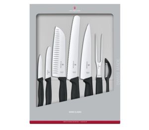 Комплект Victorinox Swiss Classic, 7 бр. в черен цвят