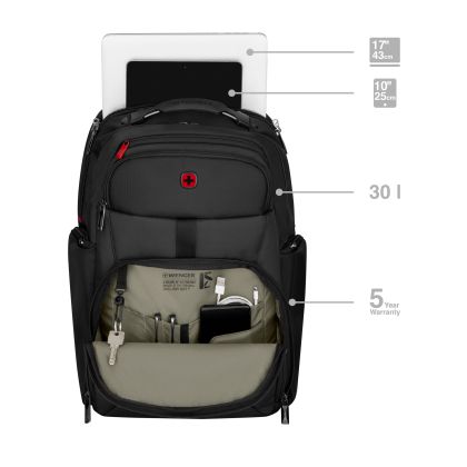 Раница за лаптоп 17" с джоб за таблет , Wenger , модел "Meteor "