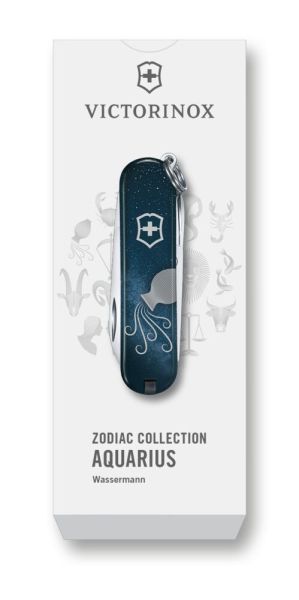 Колекционерско джобно ножче  Victorinox с дизайн на зодиакален знак Водолей